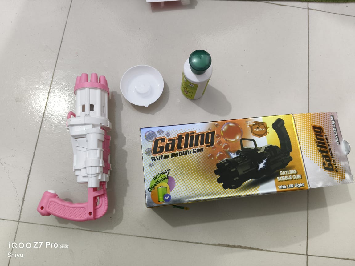 অটোমেটিক বাবল গান খেলনা